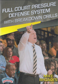 Thumbnail for Full Court Pressure Defense System With  Breakdown Drills by Mike Rhoades Instructional Basketball Coaching Video