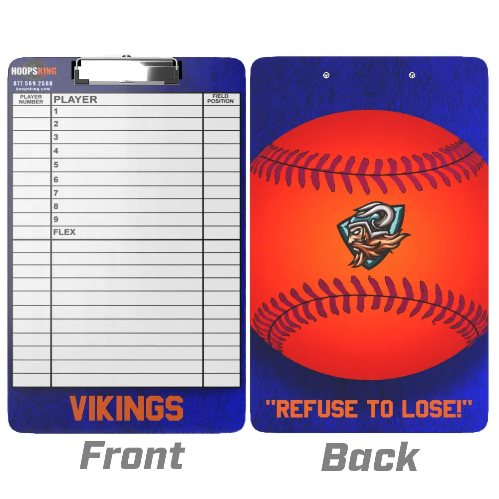 custom baseball softball coaching clipboard lineup gift