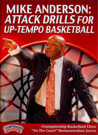 Thumbnail for Attack Drills For Up-tempo Basketball by Mike Anderson Instructional Basketball Coaching Video