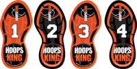 Thumbnail for HoopsKing Basketball Footwork Training Steps  are great for footwork drills,  workouts, teaching youth players.