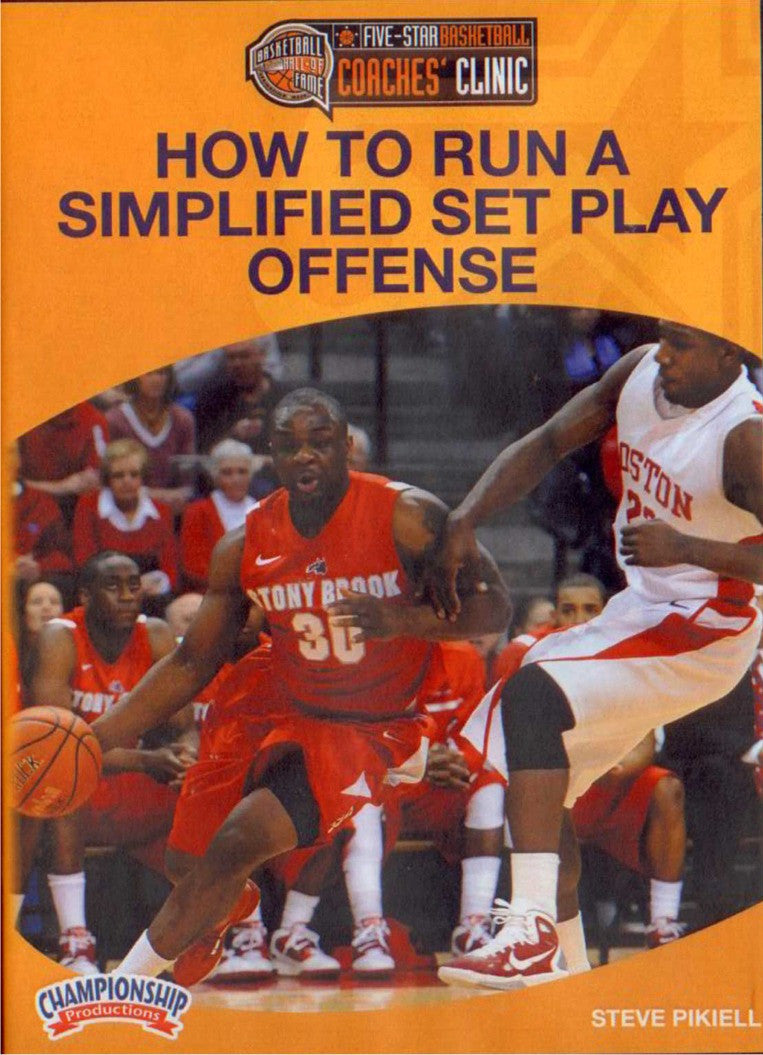 How To Run A Simplified Set Play Offense by Steve Pikiell Instructional Basketball Coaching Video