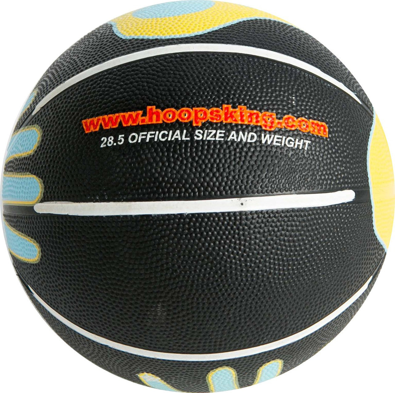 training basketball with hand painted on it