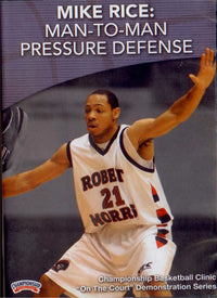 Thumbnail for Man--to--man Pressure Defense by Leon Rice Instructional Basketball Coaching Video
