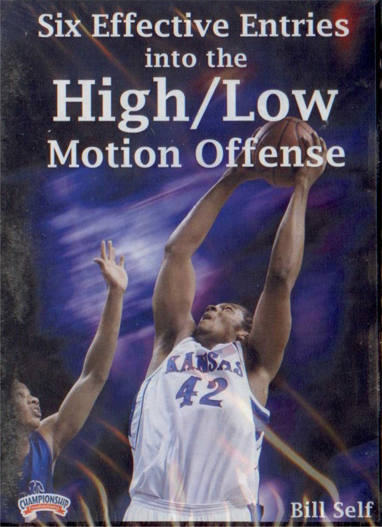 Six Effective Entries Into The High/low  Motion by Bill Self Instructional Basketball Coaching Video