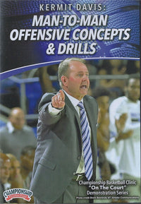 Thumbnail for Man To Man Offensive Concepts & Drills by Kermit Davis Instructional Basketball Coaching Video