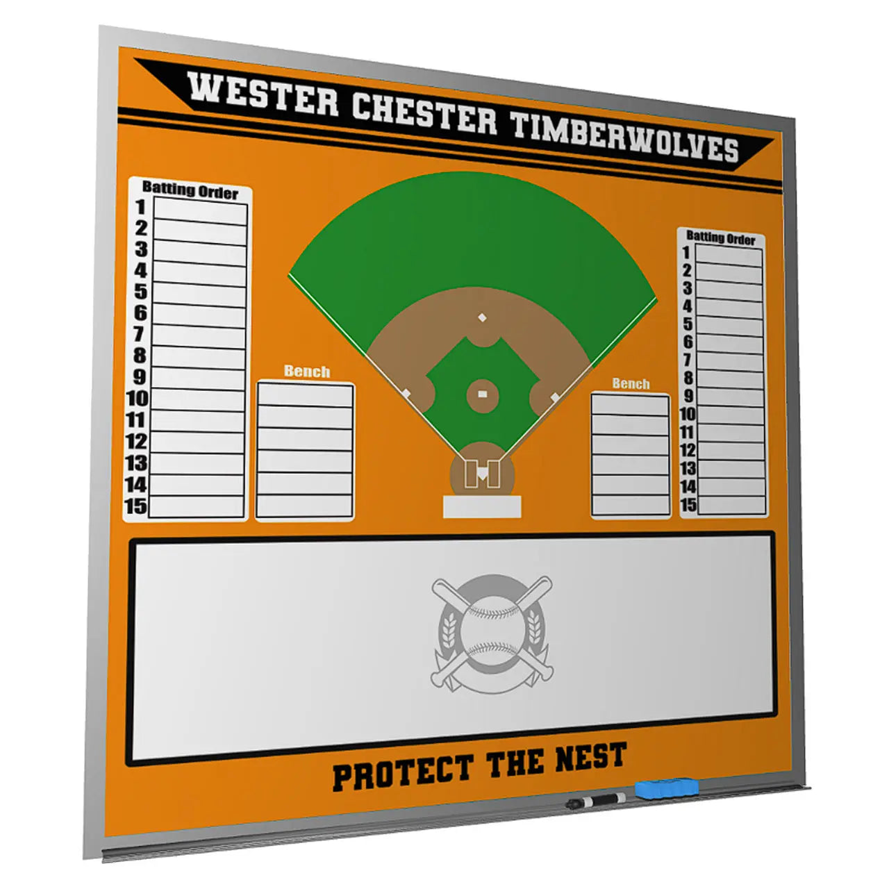 custom baseball softball whiteboard magnetic