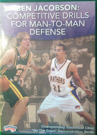 Thumbnail for Competitive Drills For Man--to--man Defense by Ben Jacobson Instructional Basketball Coaching Video
