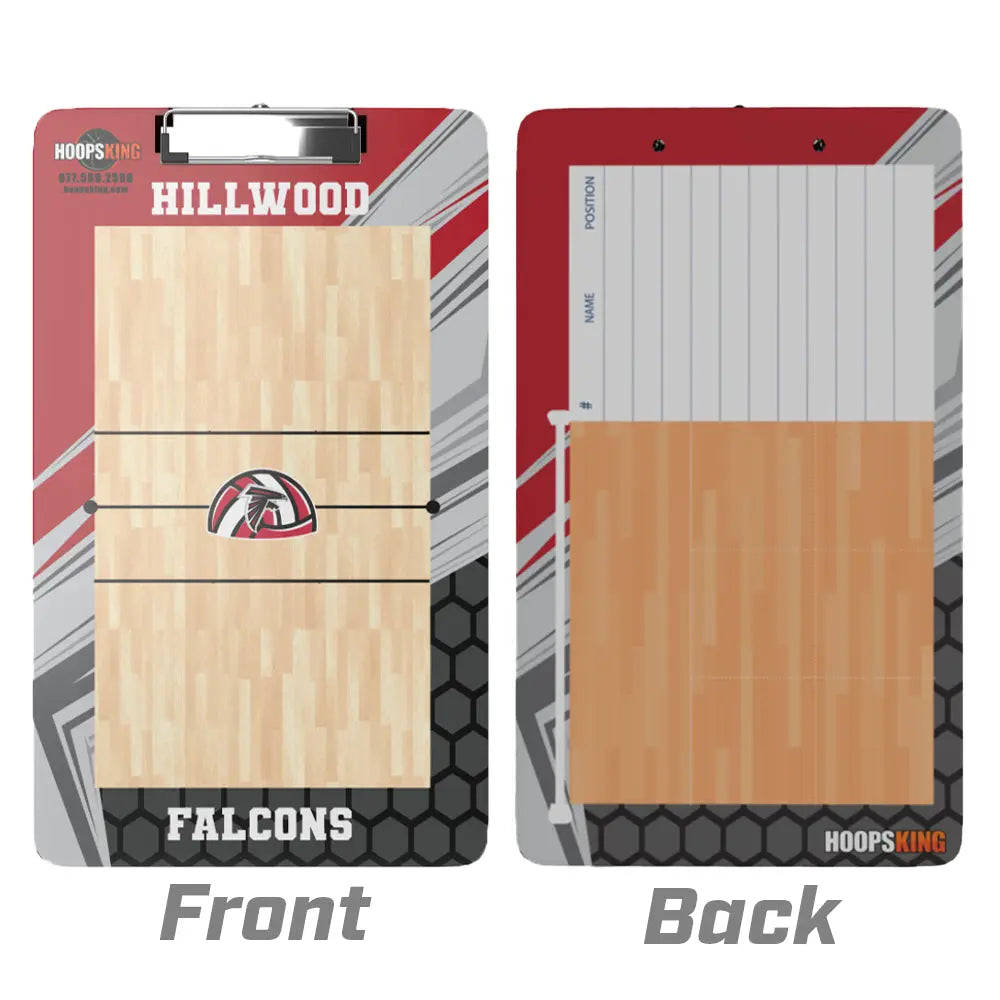 custom volleyball coaching clipboard