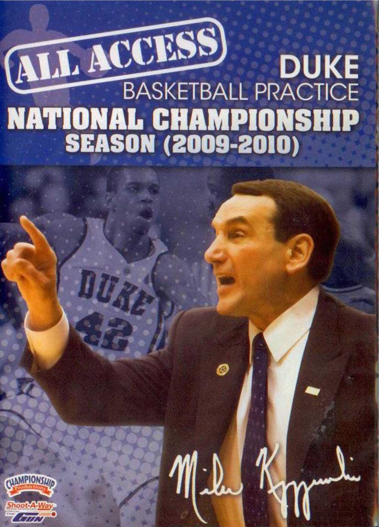 All Access: Duke National Champs (2009-2010) by Mike Krzyzewski Instructional Basketball Coaching Video