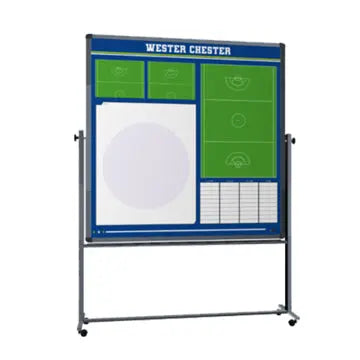 Custom Lacrosse locker room coaching dry erase board