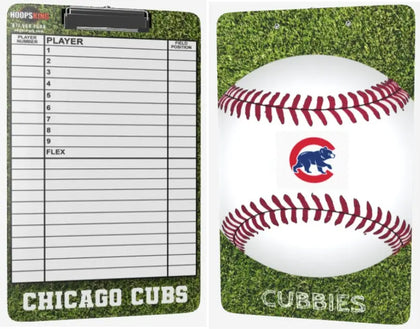 custom baseball softball coaching clipboard lineup