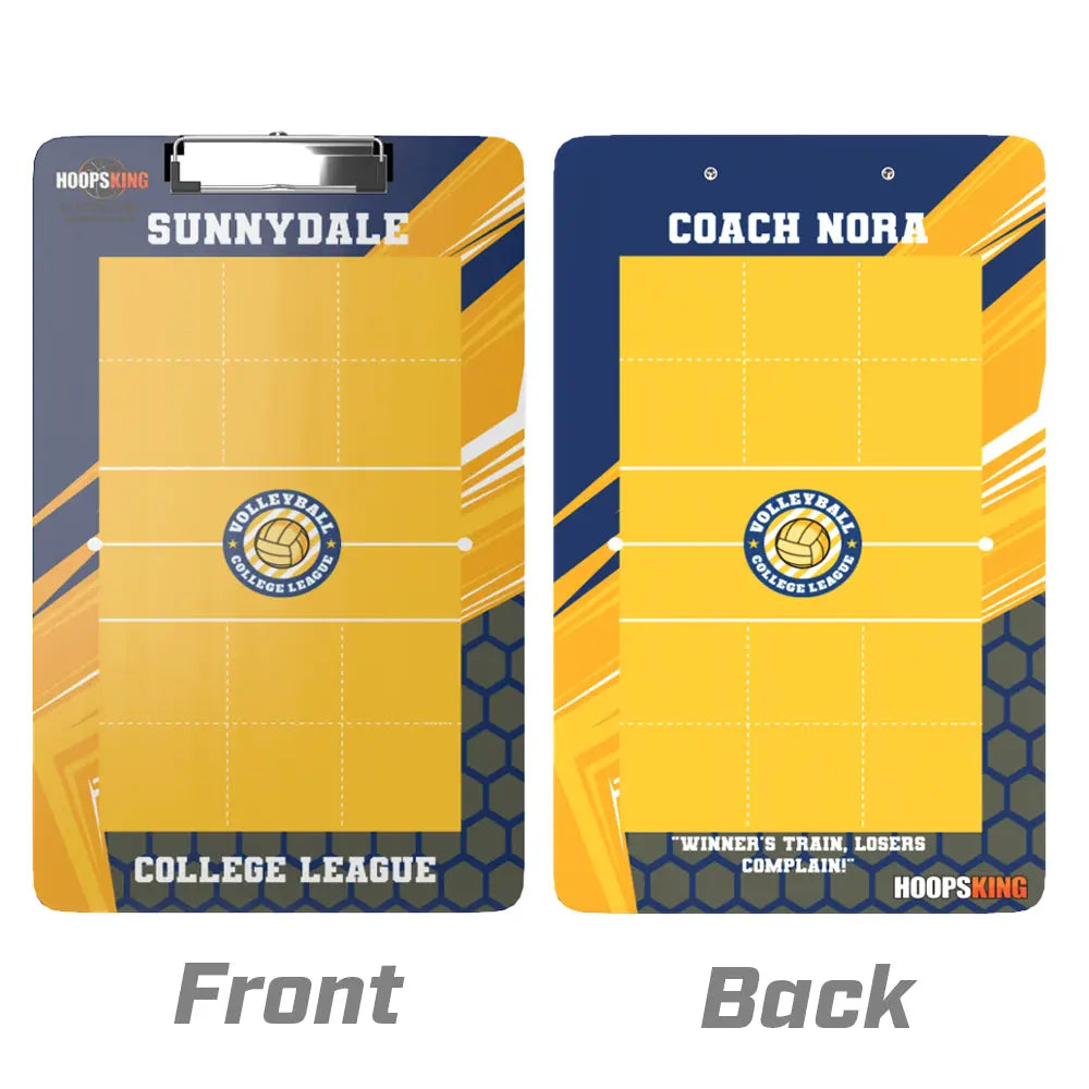 custom volleyball coaching clipboard marker board