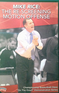Thumbnail for Re--screening Motion Offense by Mike Rice Instructional Basketball Coaching Video