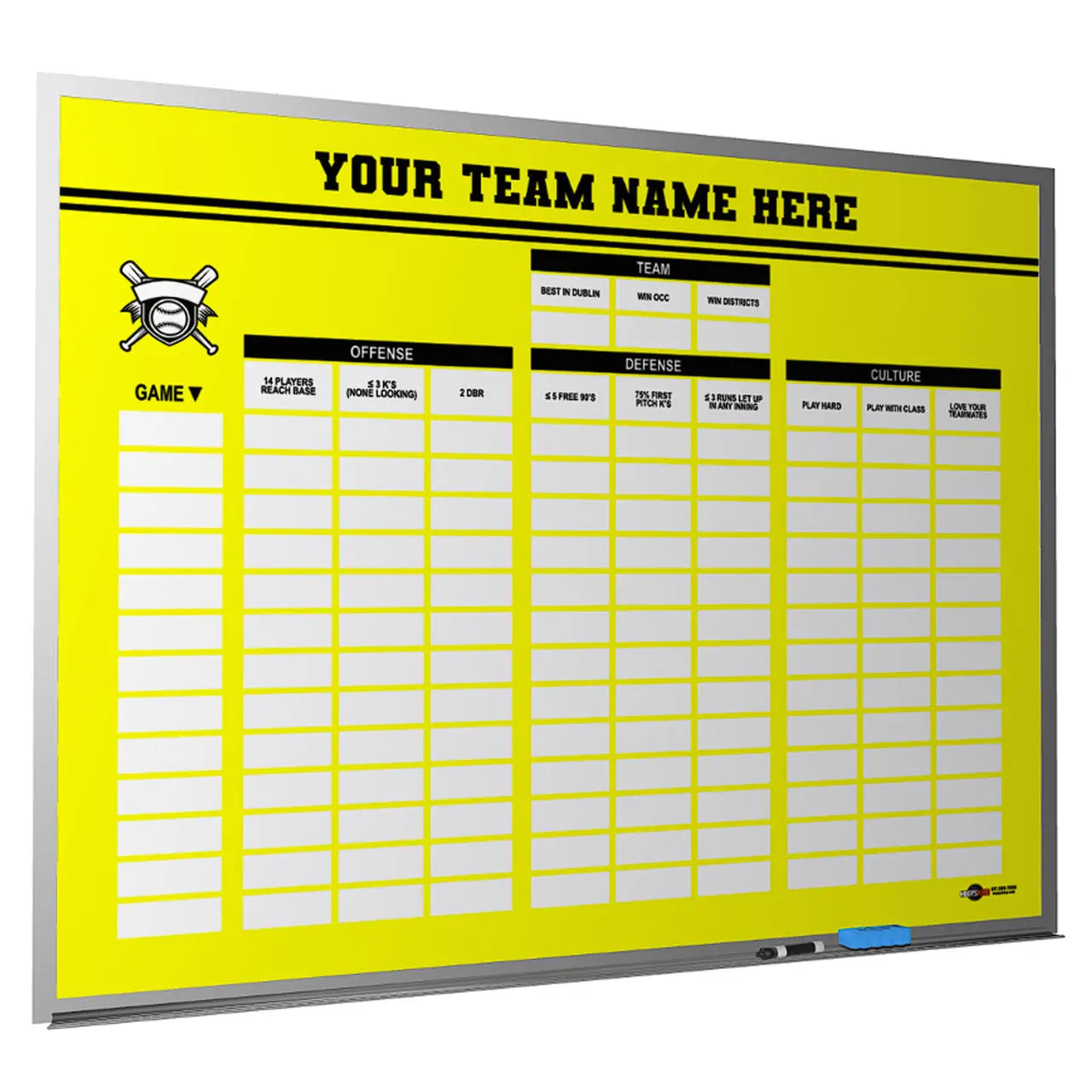 custom baseball softball whiteboard whiteboard magnetic