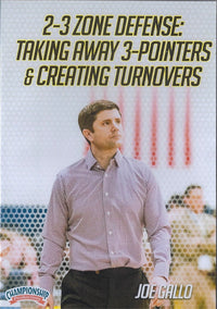 Thumbnail for 2-3 Zone Defense: Taking Away 3 Pointers & Creating Turnovers by Joe Gallo Instructional Basketball Coaching Video