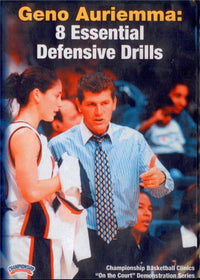 Thumbnail for Geno Auriemma: Eight Essential Defensive Drills by Geno Auriemma Instructional Basketball Coaching Video
