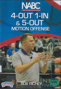 Thumbnail for 4 Out 1 in & 5 Out Motion Offense by Bob Richey Instructional Basketball Coaching Video