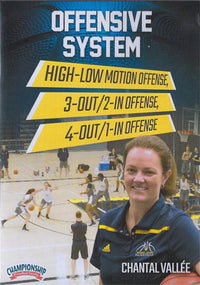 Thumbnail for Offensive System: High Low 3 Out 2 In 4 Out 1 In Offenses by Chantal Vallee Instructional Basketball Coaching Video