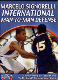 Thumbnail for International Man To Man Defense by Marcelo Signorelli Instructional Basketball Coaching Video
