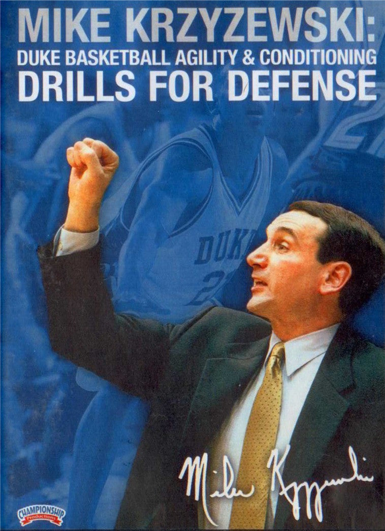 Coach K: Agility For Defense by Mike Krzyzewski Instructional Basketball Coaching Video