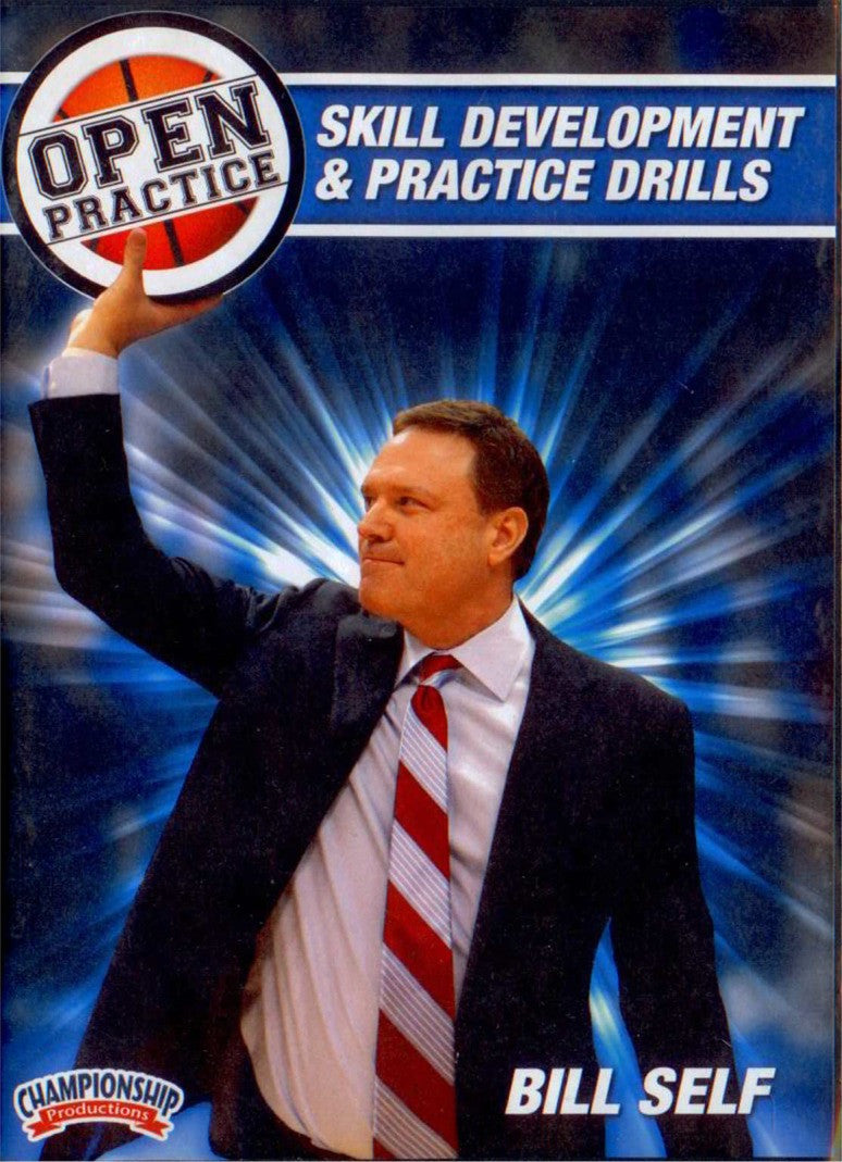 Bill Self Open Practice: Skill Development & Practice Drills by Bill Self Instructional Basketball Coaching Video