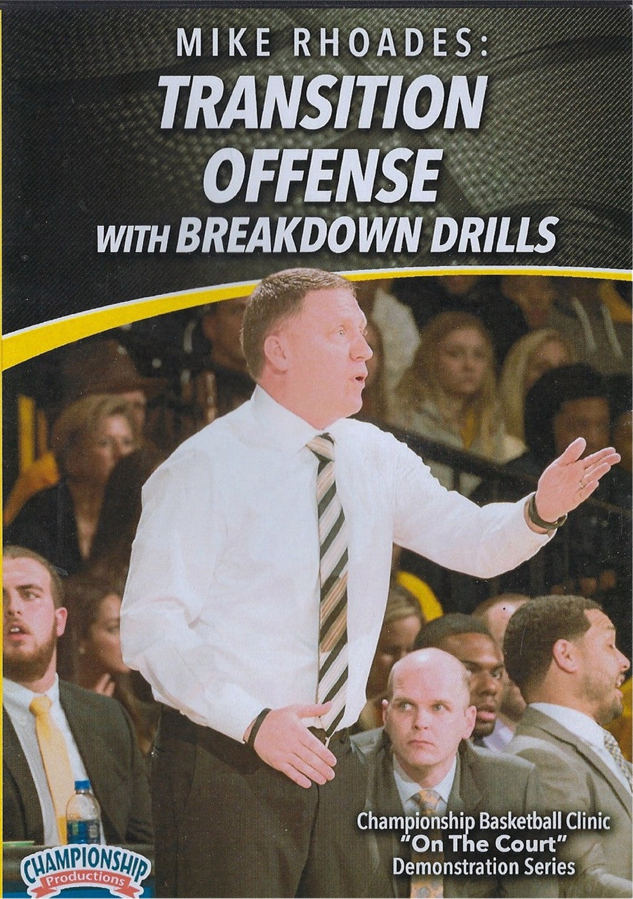 Basketball Transition Offense with Breakdown Drills by Mike Rhoades Instructional Basketball Coaching Video