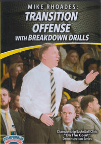 Thumbnail for Basketball Transition Offense with Breakdown Drills by Mike Rhoades Instructional Basketball Coaching Video
