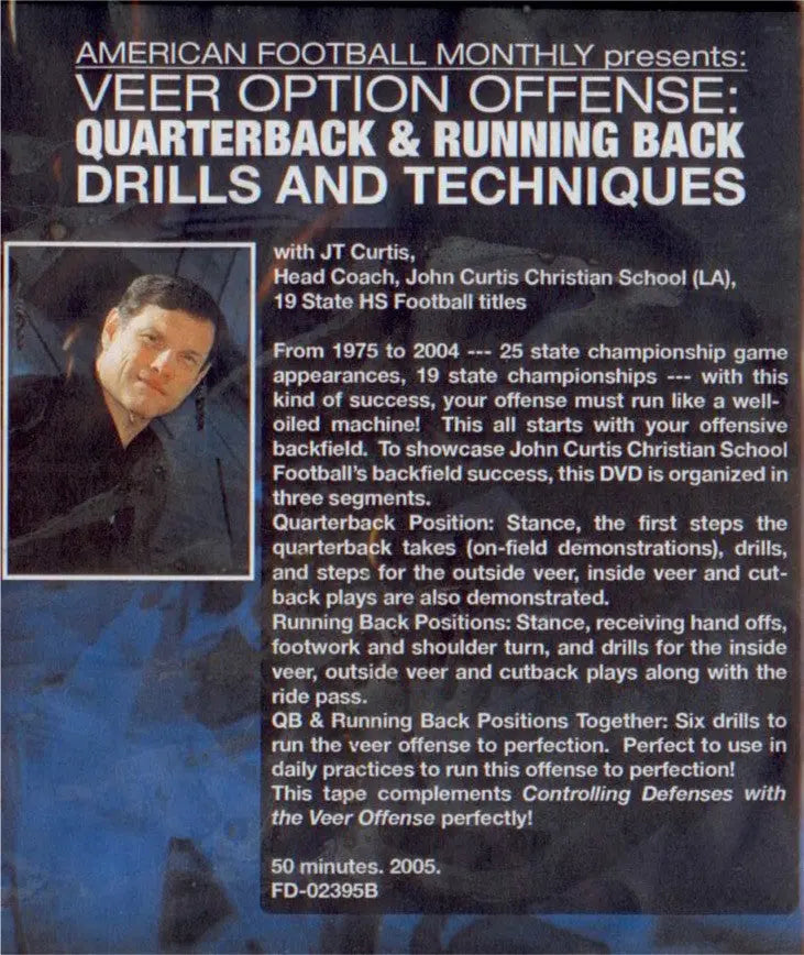 (Rental)-Veer Option Offense: Quarterback & Running Back