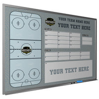 Thumbnail for Custom magnetic ice hockey dry erase whiteboard locker room