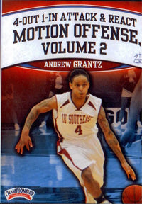 Thumbnail for Attack & React Motion Offense Volume 2 by Andrew Grantz Instructional Basketball Coaching Video