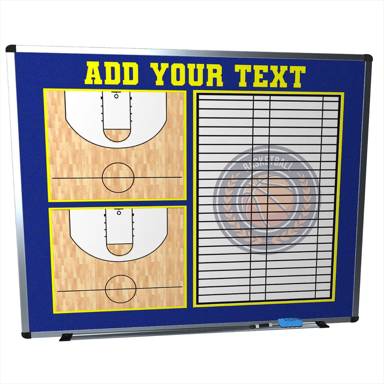 Basketball Wall Mounted Locker Room Magnetic Whiteboard HoopsKing