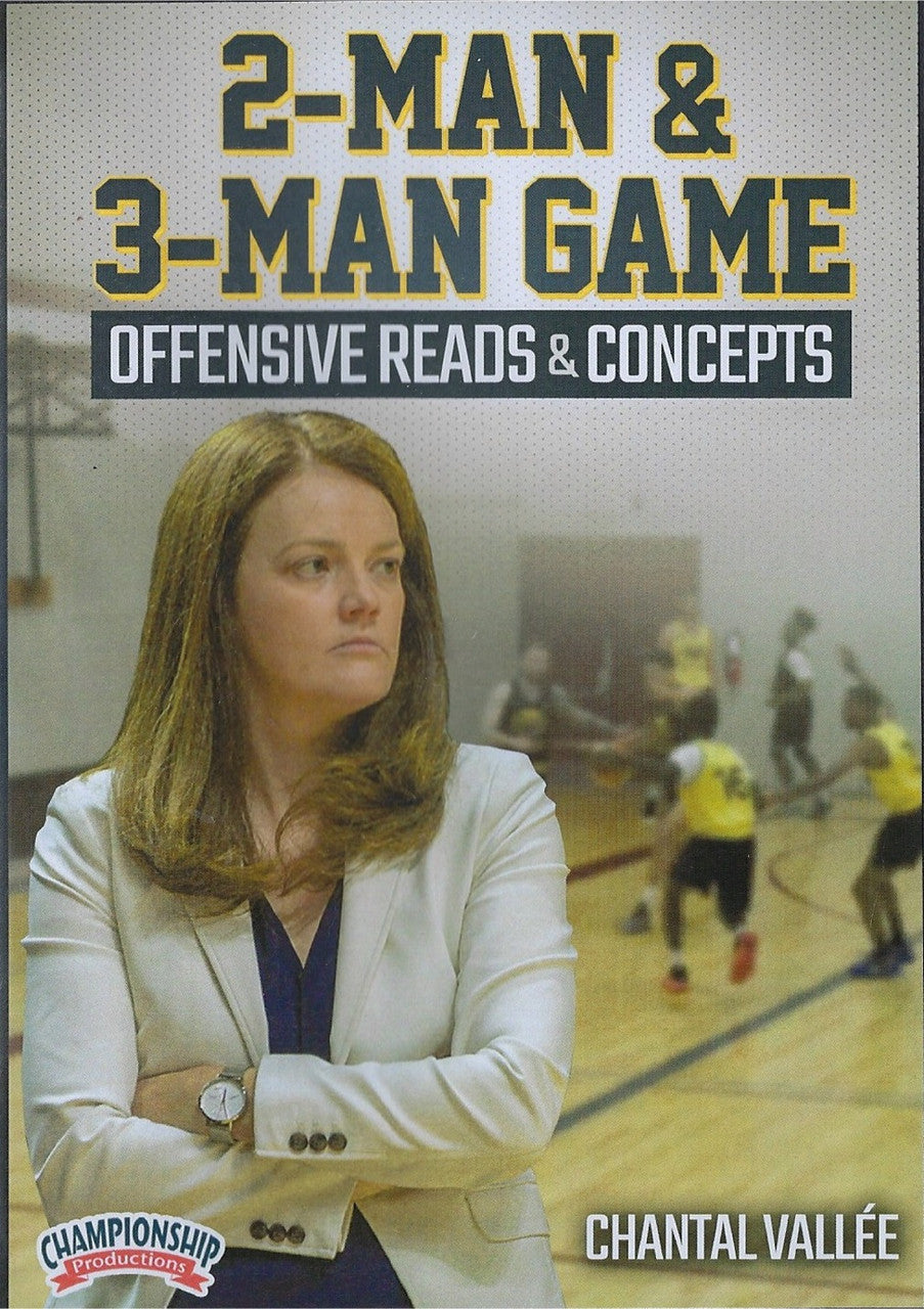2 Man & 3 Man Game Offensive Reads & Concepts for Basketball by Chantal Vallee Instructional Basketball Coaching Video