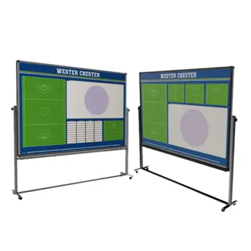 custom lacrosse coaching board wheels locker room