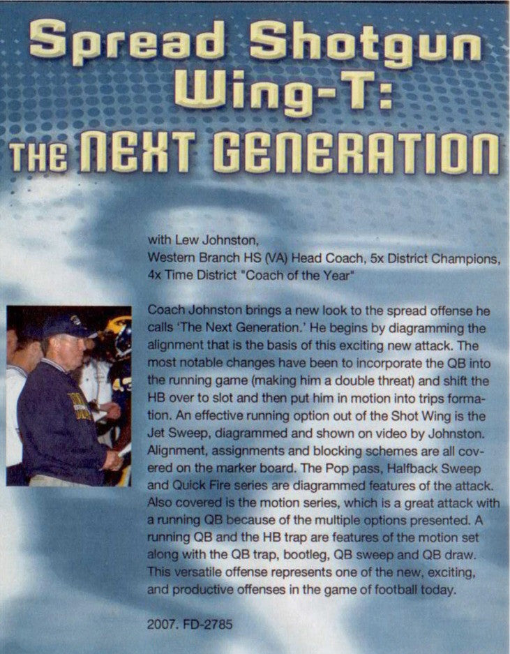 (Rental)-Spread Shotgun Wing T: The Next Generation