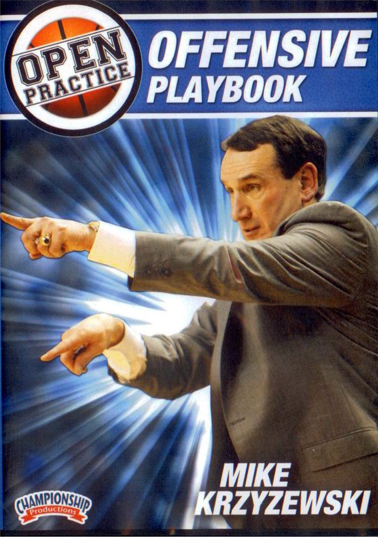 Mike Krzyzewski Open Practice: Offensive Playbook by Mike Krzyzewski Instructional Basketball Coaching Video
