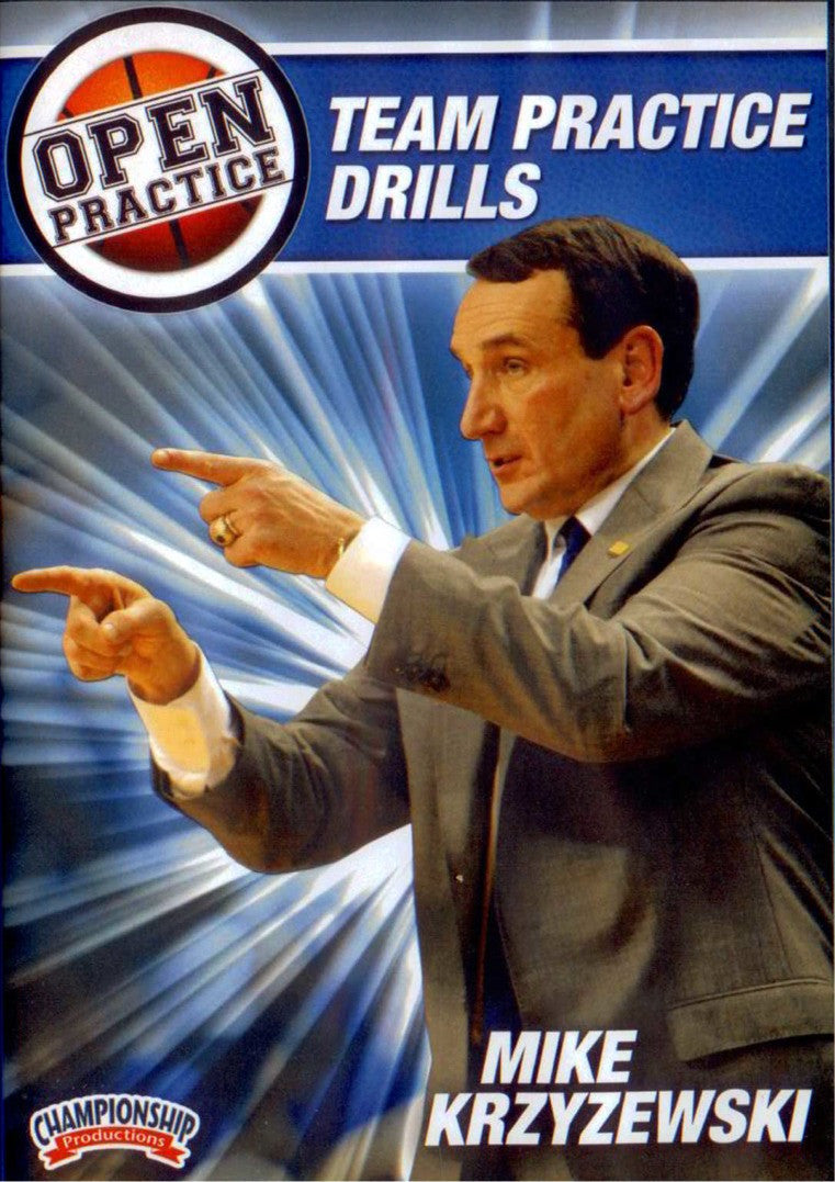 Mike Krzyzewski Open Practice: Team Practice Drills by Mike Krzyzewski Instructional Basketball Coaching Video