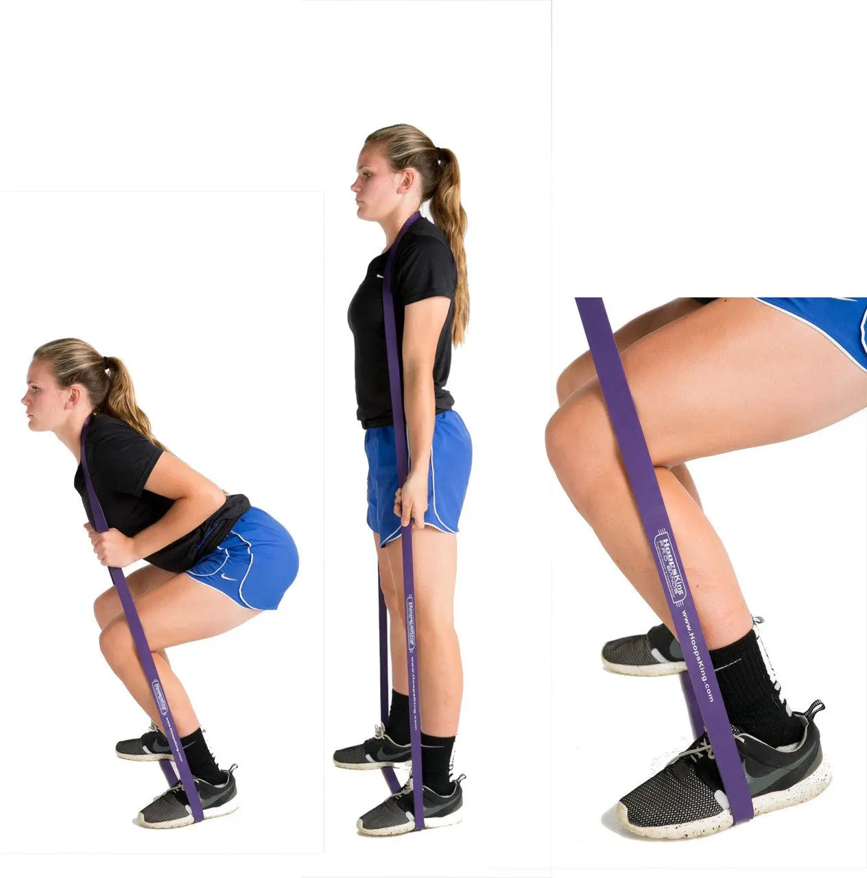 P.R.O. Basketball Resistance Band - squats - side