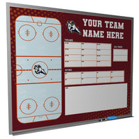 Thumbnail for Ice Hockey Wall Mounted Locker Room Magnetic Whiteboard