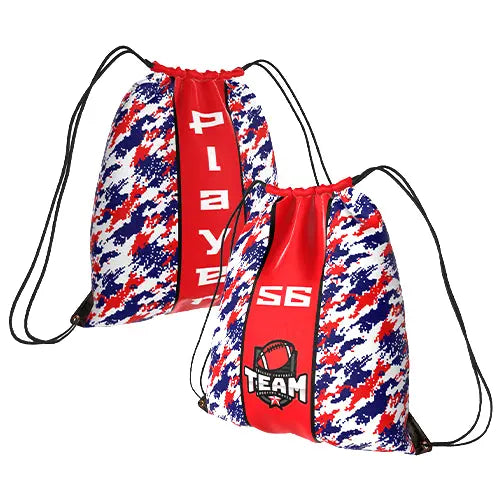 20 Zaini Con Corda (Cinch Bag) – Sport, Palestra, Viaggio – Poliestere 210D Impermeabile – Arancione – Personalizzabili