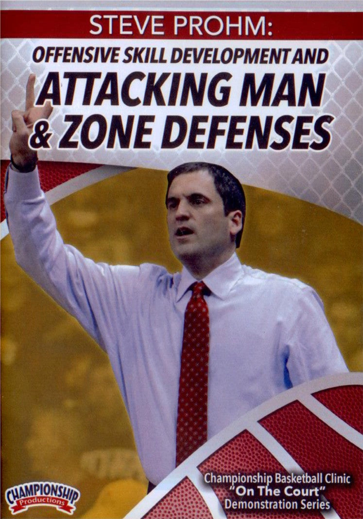 Offensive Skill Development And Attacking Man And Zone Defenses by Steve Prohm Instructional Basketball Coaching Video