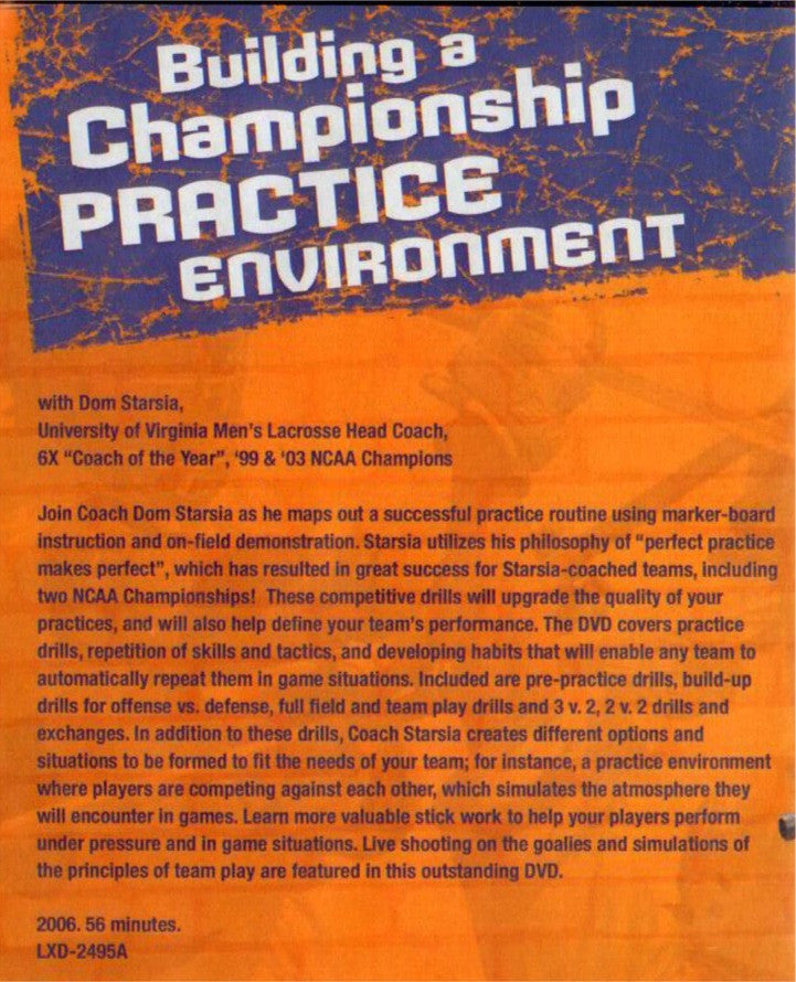 (Rental)-Building a Championship Lacrosse Practice Environment