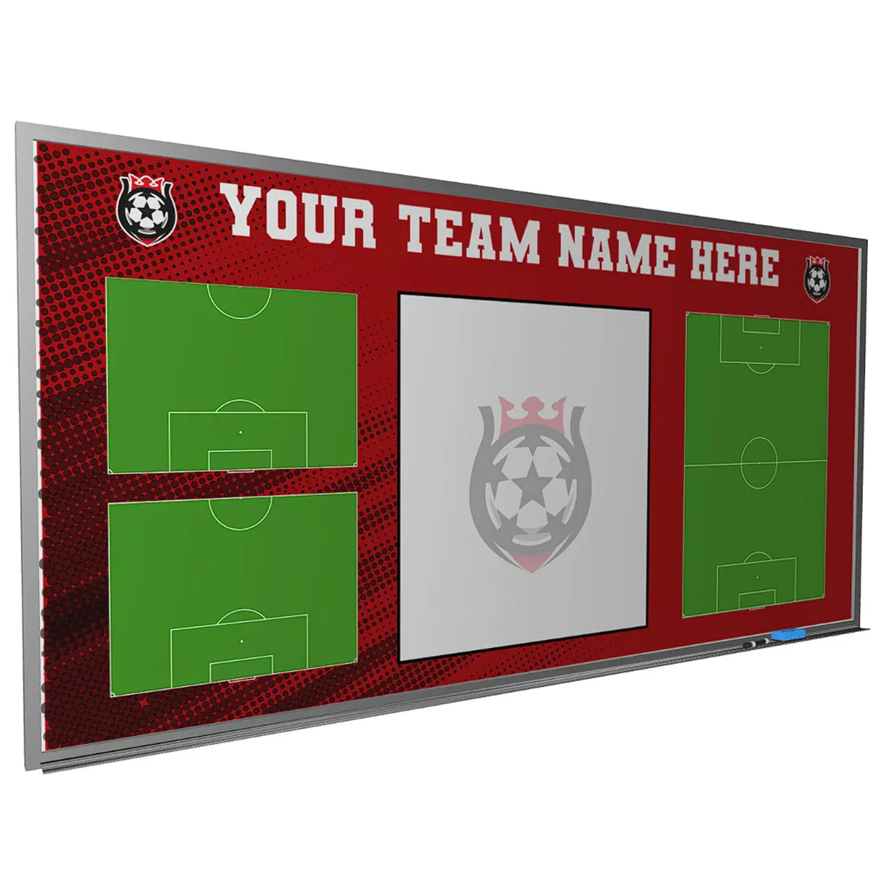 Custom Soccer Magnetic Whiteboard Locker Room Dry Erase 8 x 4 Feet