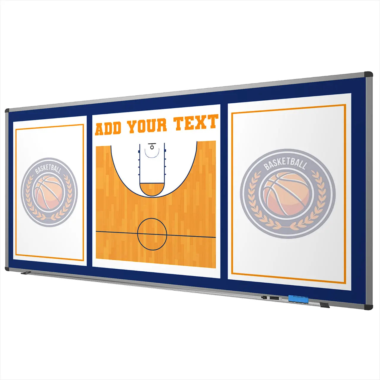 Custom Wall Mounted Basketball locker room dry erase board