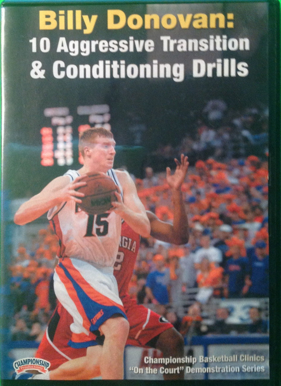 10 Aggressive Transition & Conditioning Drills by Billy Donovan Instructional Basketball Coaching Video