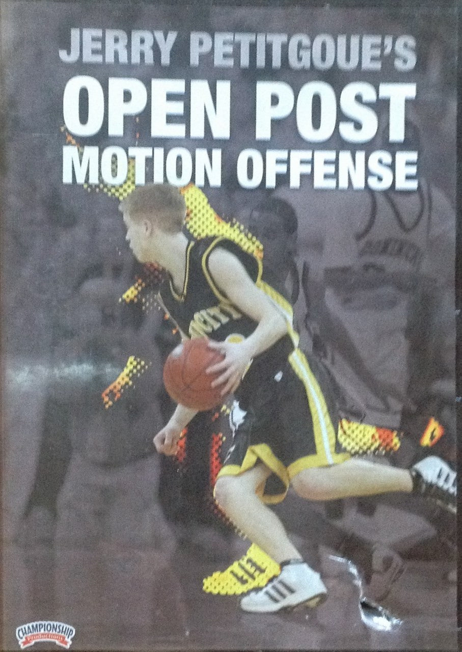 Open Post Motion Offense Petitgoue by Jerry Petitgoue Instructional Basketball Coaching Video