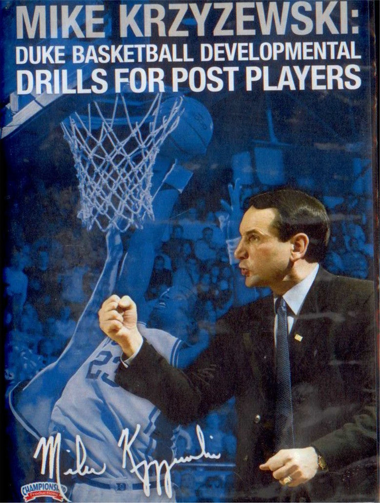 Developmental Drills For Post Players by Mike Krzyzewski Instructional Basketball Coaching Video