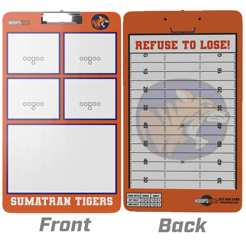 custom dry erase football clipboard