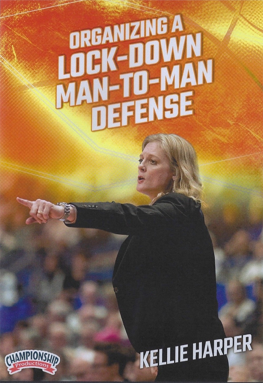 Organizing a Lock Down Man to Man Defense by Kellie Harper Instructional Basketball Coaching Video