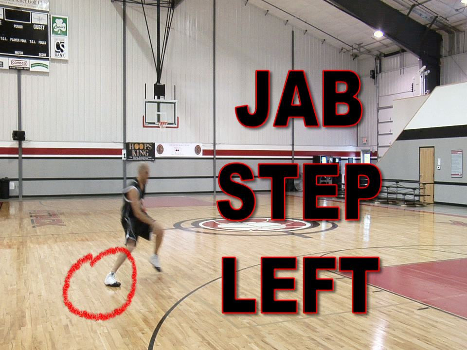 Jab step basketball