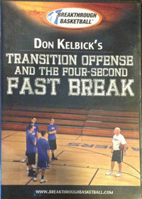 Thumbnail for Don Kelbick's Transition Offense & The 4 Second Fast Break by Don Kelbick Instructional Basketball Coaching Video
